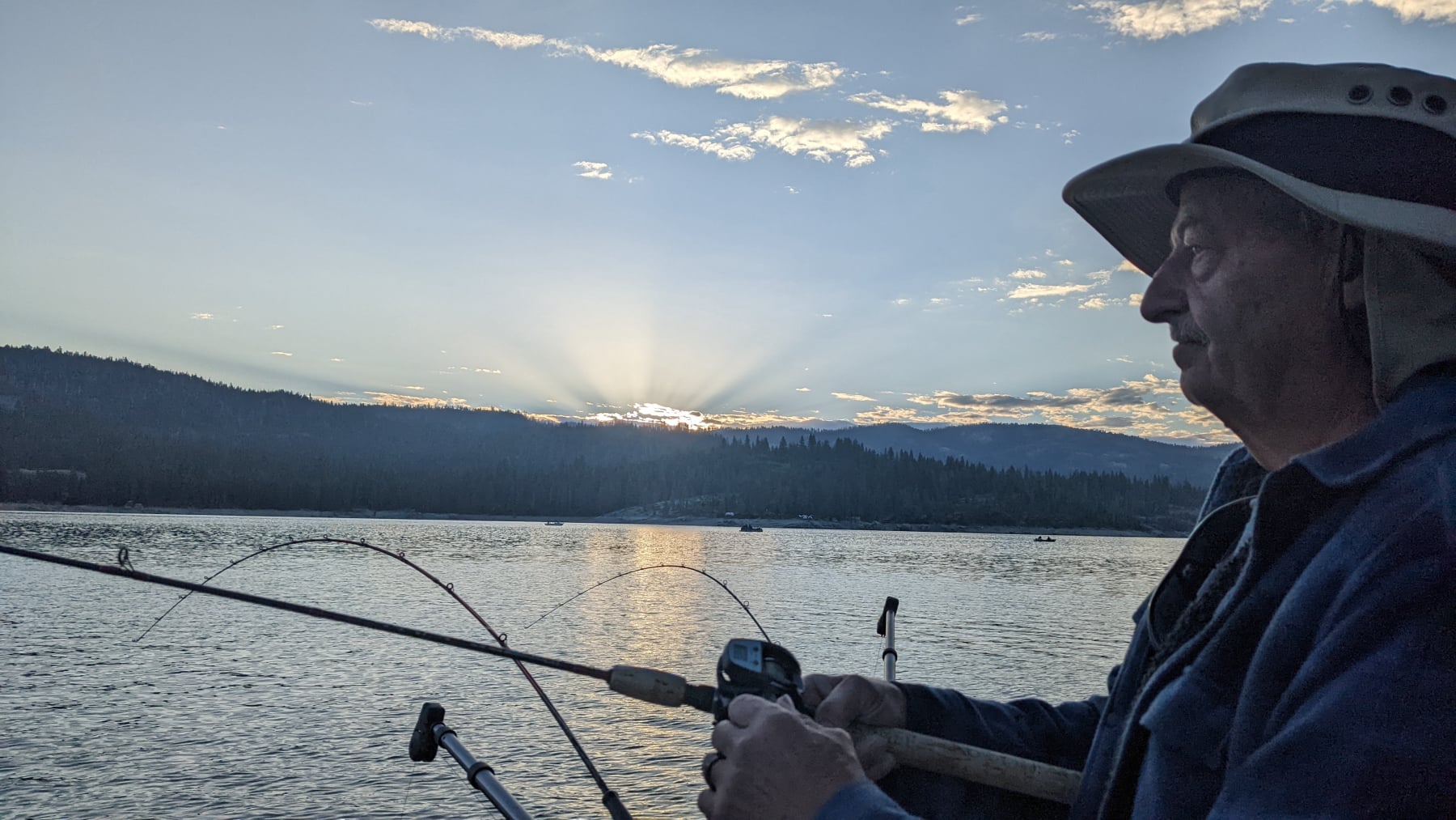Sunrise Fishing at Shaver lake
